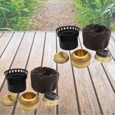 2 x RECHAUD | Campfire Cookingâą A Alcool de Camping - Noir
