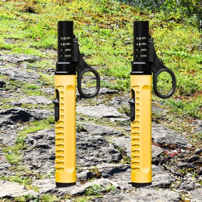 2 x jaune - Briquet tempete rechargeable au butane | Fire Cookingâą
