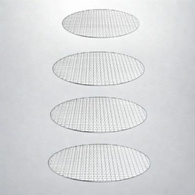 4 Grilles barbecue rondes en acier inoxydable | RoastingCook™ 40, 33, 29.5, 25 cm