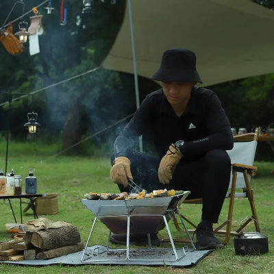 Brasero CARRE Pliable de Camping | Camp fire Cookingâą et grillade