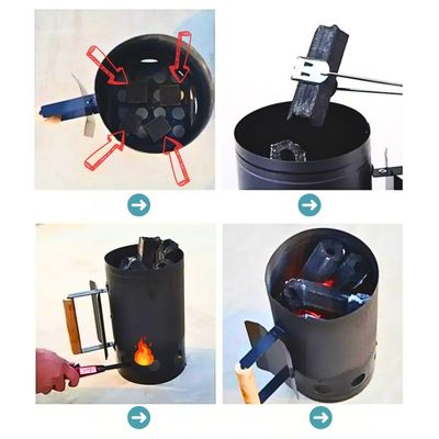 CHEMINEE Allumage au Charbon | Fire Cookingâą Allume feu au charbon