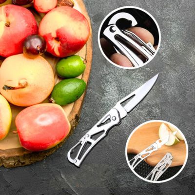 Couteau de Poche Pliant avec Porte CLES | SharpCook⹠détaille de coupe