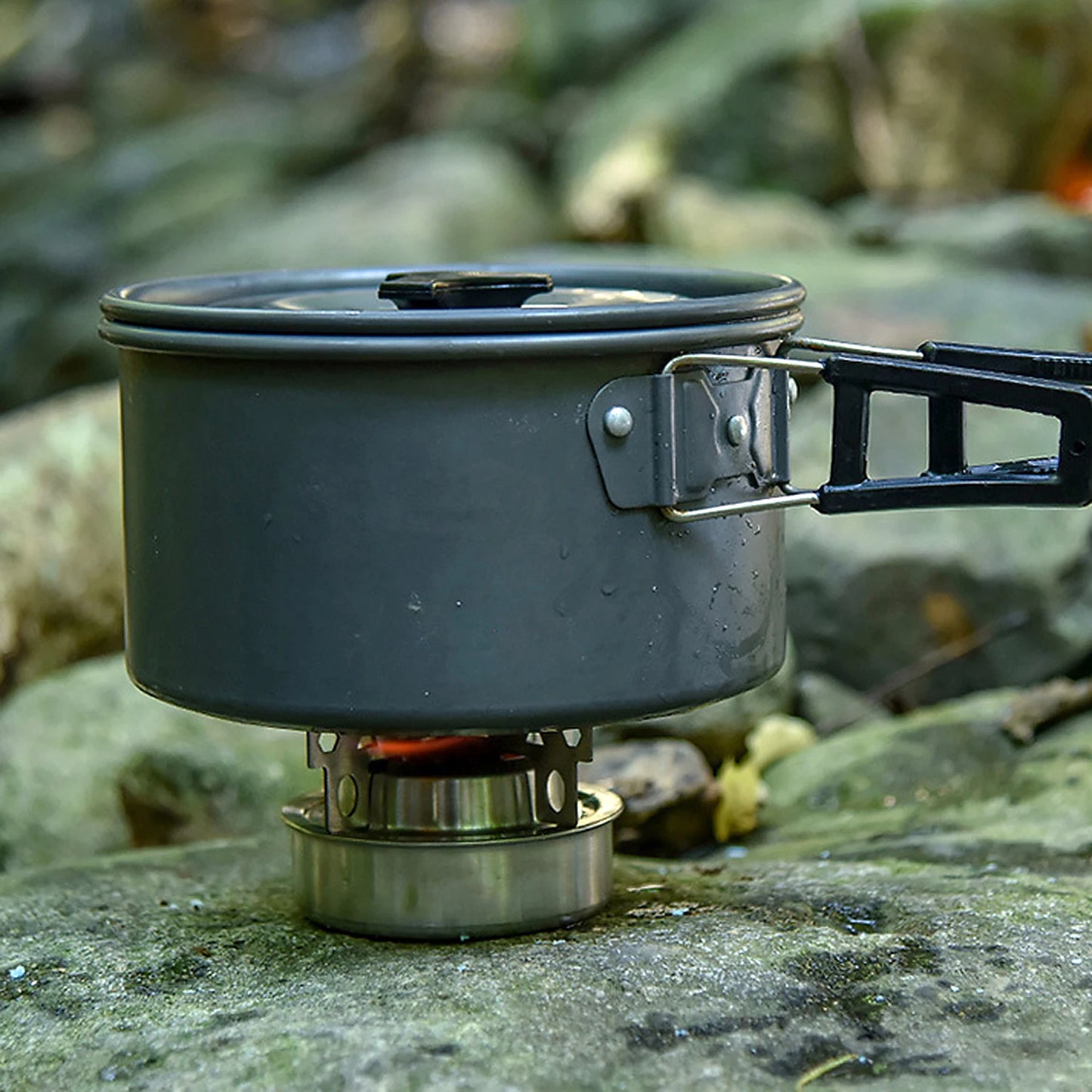 RECHAUD Portatif en Titanium | Campfire Cookingâą
