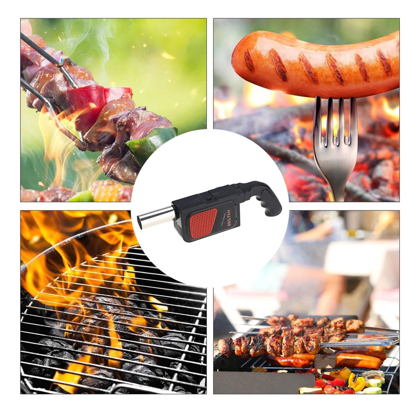 Souffleur | RoastingCook™ A Batterie pour Barbecue 4 belle images