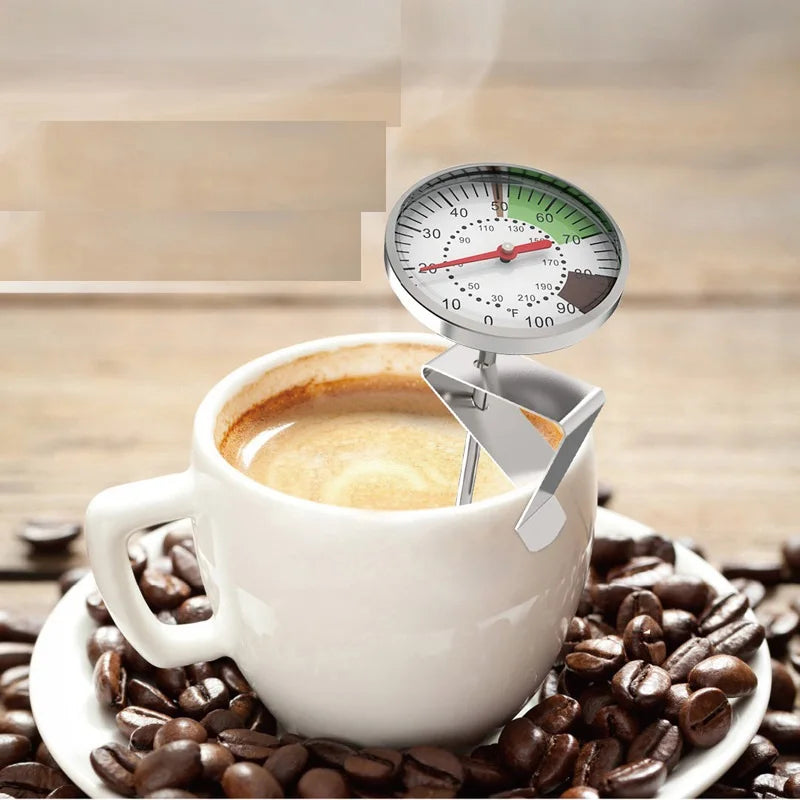 THERMOMETRE A CAFE au lait dans une tasse