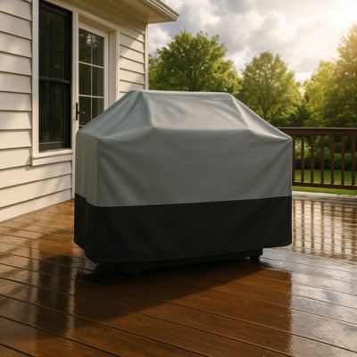 Housse Barbecue Grise | IMPERMEABLE PRENIUM™ - CUISTO BBQ