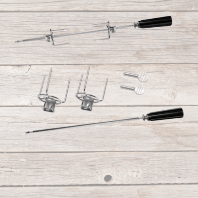 Kit Tourne Broche Fourchette | RoastingCook™ - CUISTO BBQ 39 cm