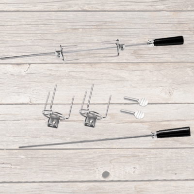 Kit Tourne Broche Fourchette | RoastingCook™ - CUISTO BBQ - 55cm