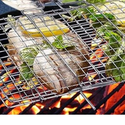 Panier grille barbecue pliable | RoastingCook™ - CUISTO BBQ