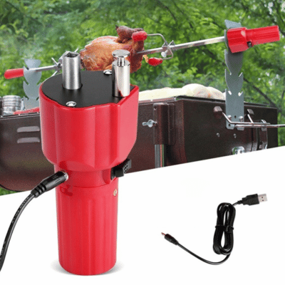 Tourne Broche Batterie USB 5v | RoastingCook™ - CUISTO BBQ