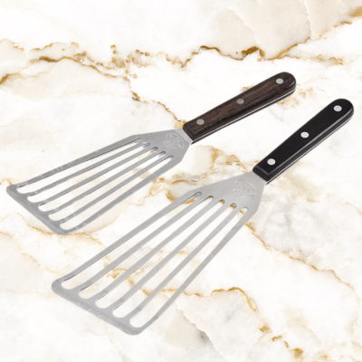 2 Spatules A Fente Fine Pour Poisson grande et petite