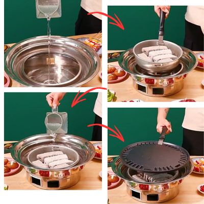 Barbecue COREEN rond au charbon | Camp fire Cooking™