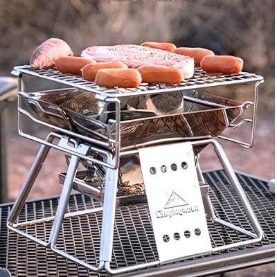 Mini pro brasero CARRE pliable | Camp fire Cooking™
