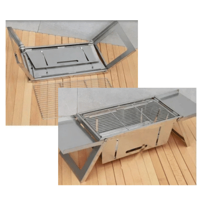 Barbecue Portable | Campfire Cooking™ Pliant de Table  - dépliage