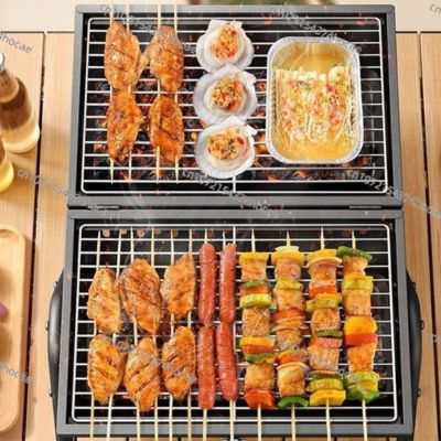 Barbecue Portable | Campfire Cooking™ avec Surface de Cuisson 2 en 1 ouvert pour cuisson