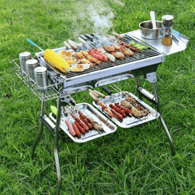 Barbecue au Charbon | Campfire Cooking™ Grande Taille en cuisson
