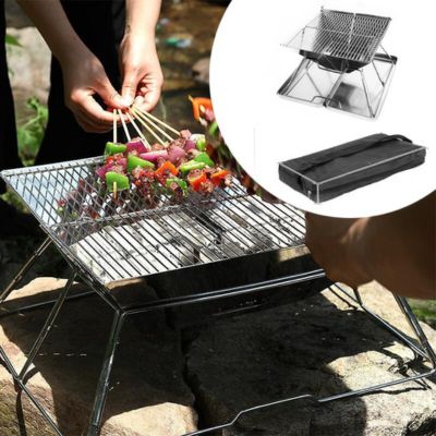 Brasero | Campfire Cooking™ CARRE pliable de camping et demo grillade