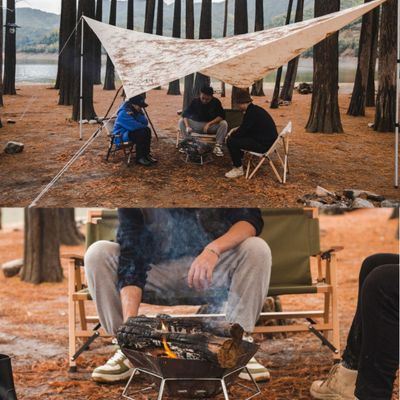 Brasero | Campfire Cooking™ Pliable Hexagonal de Camping sur terrain