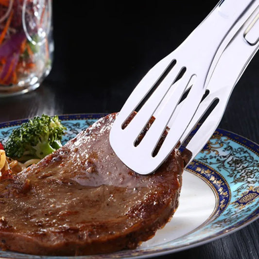 Pince Barbecue | TongsforBBQ™ A 3 Fentes Multifonction Dépose un steak