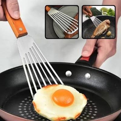 Spatule A Fente Fine les oeufs a la poele