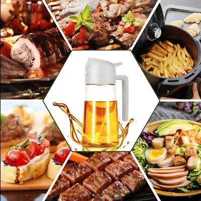 Spray Huile de cuisine -oilbottlebrush-dans multiple plats