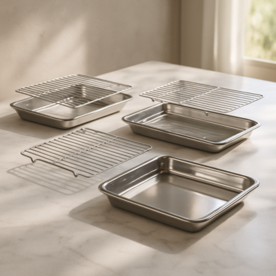  Trois Plateaux de Cuisson avec Grille | RoastingCook™