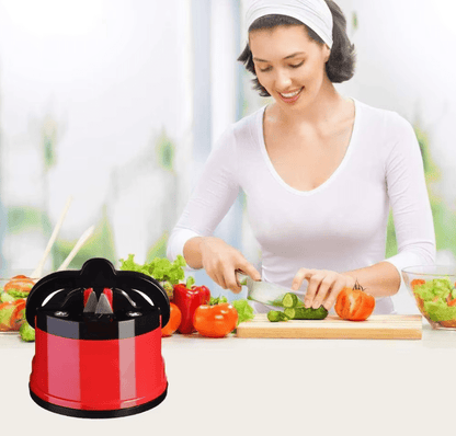 Aiguiseur Couteau Ventouse | SharpCook™ - CUISTO BBQ rouge