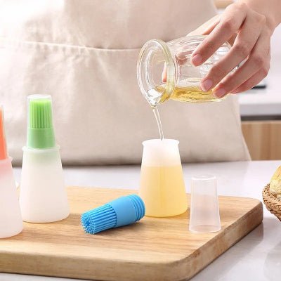 Bouteille A Badigeonner Huile - OilBottleBrush™ - Bleu - CUISTO BBQ