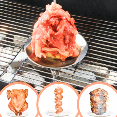 Broche Kebab Support Vertical | RoastingCook™ - CUISTO BBQ