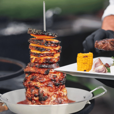 Broche Kebab Support Vertical | RoastingCook™ - CUISTO BBQ