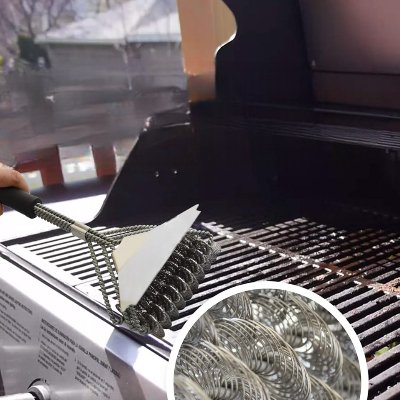 Brosse nettoyante - SafeGrillBrush™ - Style D - CUISTO BBQ