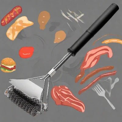 Brosse nettoyante - SafeGrillBrush™ - Style D - CUISTO BBQ