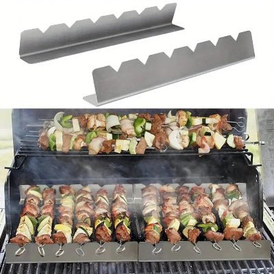 Grille Barbecue 2 Support Brochette | RoastingCook™ - CUISTO BBQ