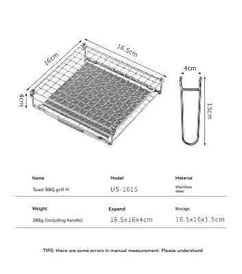 Grille Pain Pliable Toast | RoastingCook™ - CUISTO BBQ