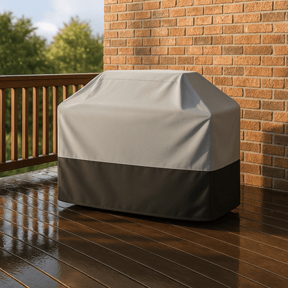 Housse Barbecue Grise | IMPERMEABLE PRENIUM™ - CUISTO BBQ