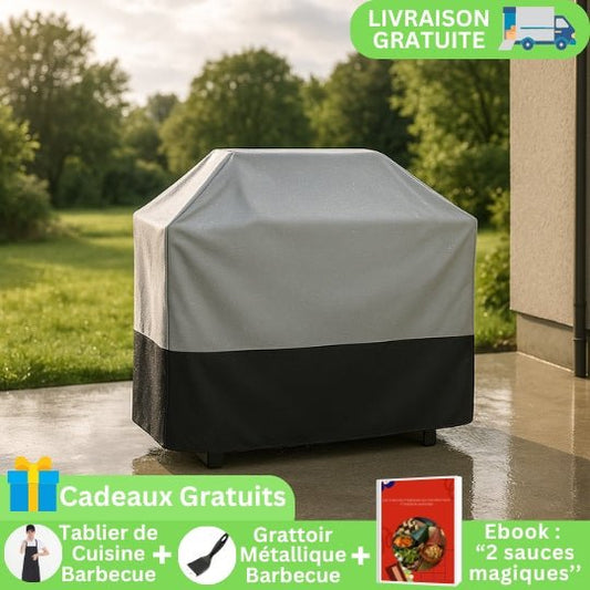 Housse Barbecue Grise | IMPERMEABLE PRENIUM™ - CUISTO BBQ