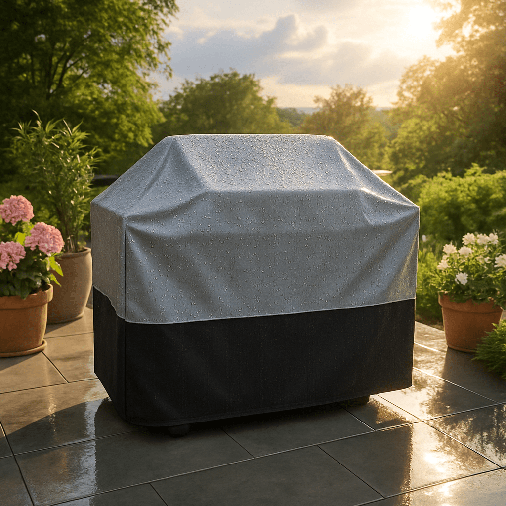 Housse Barbecue Grise | IMPERMEABLE PRENIUM™ - CUISTO BBQ