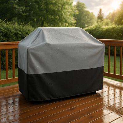 Housse Barbecue Grise | IMPERMEABLE PRENIUM™ - CUISTO BBQ
