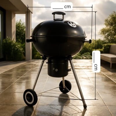 Housse Barbecue Ronde Beige | IMPERMEABLE PRENIUM™ - CUISTO BBQ