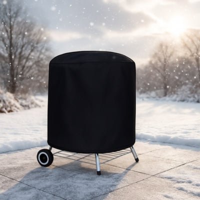 Housse Barbecue Ronde Noire | IMPERMEABLE PRENIUM™ - CUISTO BBQ