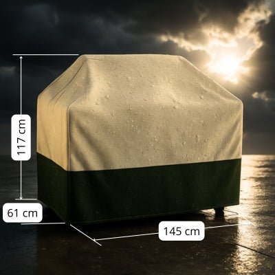 Housse de Barbecue Beige | IMPERMEABLE PRENIUM™ - CUISTO BBQ