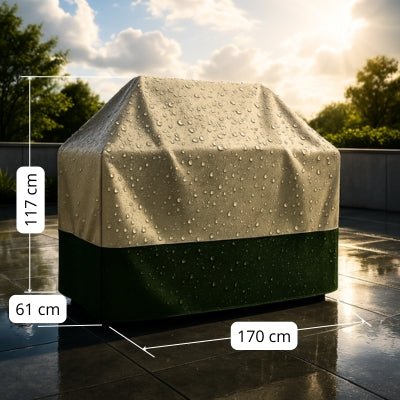 Housse de Barbecue Beige | IMPERMEABLE PRENIUM™ - CUISTO BBQ