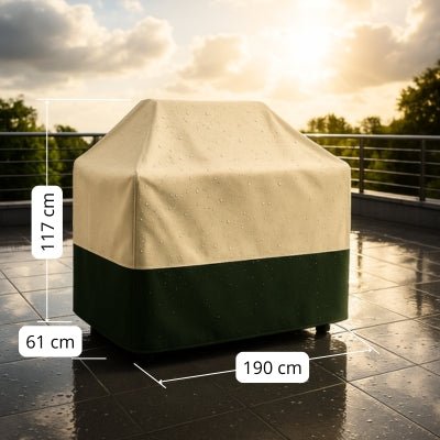 Housse de Barbecue Beige | IMPERMEABLE PRENIUM™ - CUISTO BBQ