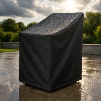 Housse de Chaise Noire | IMPERMEABLE PRENIUM™ - CUISTO BBQ