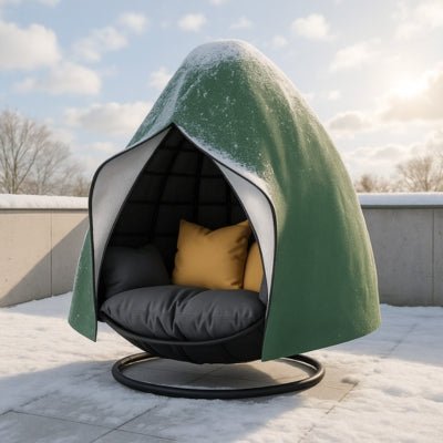 Housse Fauteuil Suspendu Verte | IMPERMEABLE PRENIUM™ - CUISTO BBQ