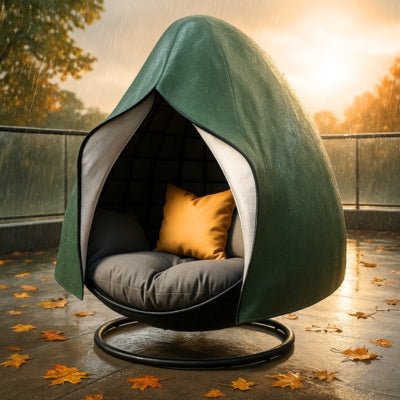 Housse Fauteuil Suspendu Verte | IMPERMEABLE PRENIUM™ - CUISTO BBQ