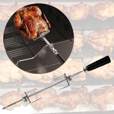 Kit Tourne Broche Fourchette | RoastingCook™ - CUISTO BBQ