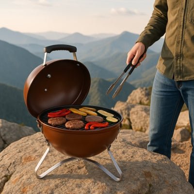 Mini Barbecue en Boule | Camp fire Cooking™ - CUISTO BBQ