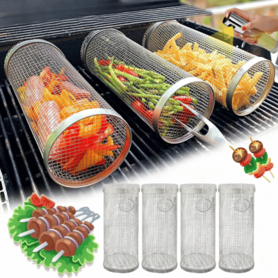 Panier Roulant Barbecue | RoastingCook™ - CUISTO BBQ