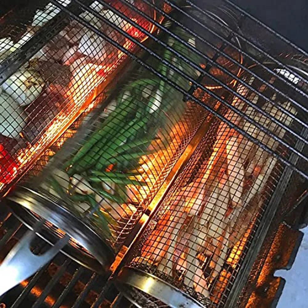 Panier Roulant Barbecue | RoastingCook™ - CUISTO BBQ